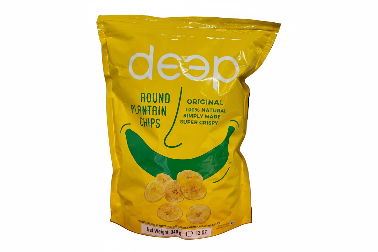 Deep Round Plantain Chips Original 340g