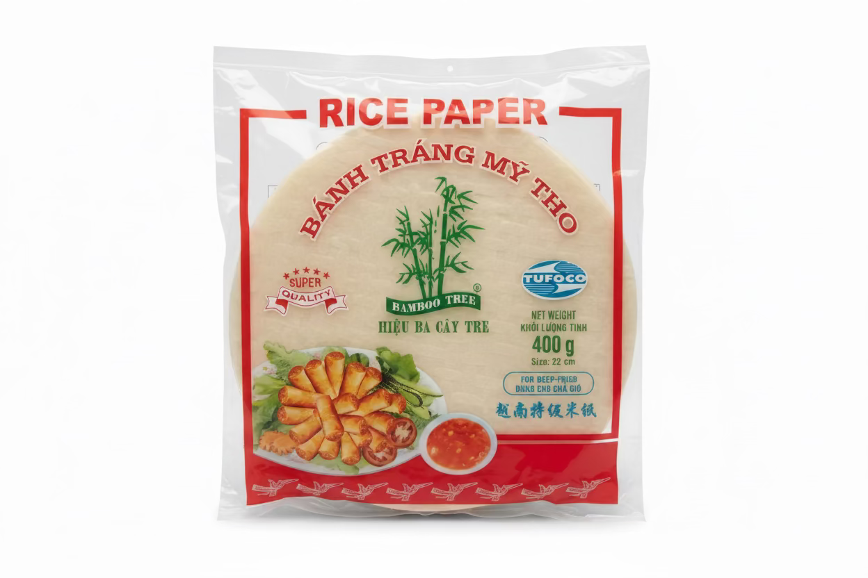 Rice Paper Sommer  roll 22 cm 400 G BAMBOO TREE