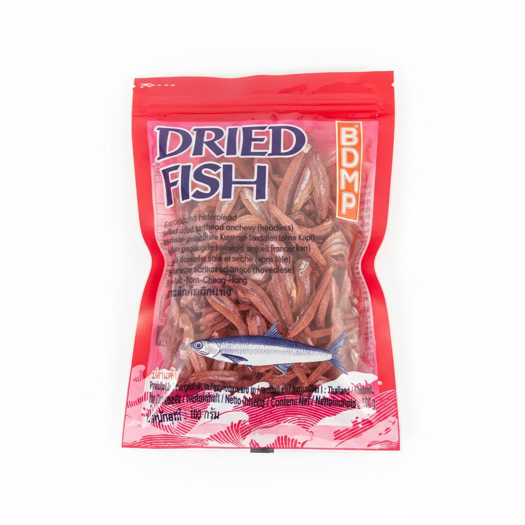 Anchovy salted dried headless 100gm