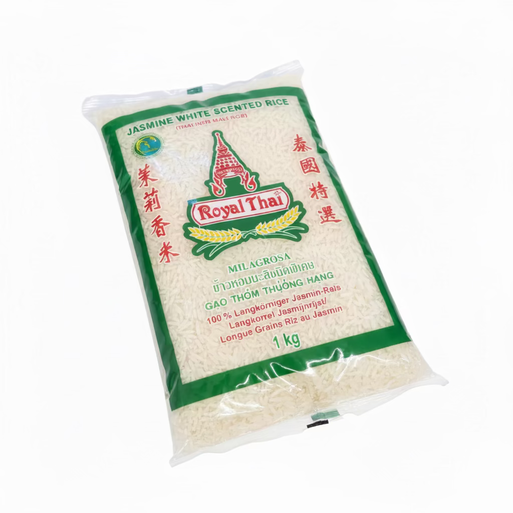 Jasmine Rice Scented White  1 KG ROYAL THAI