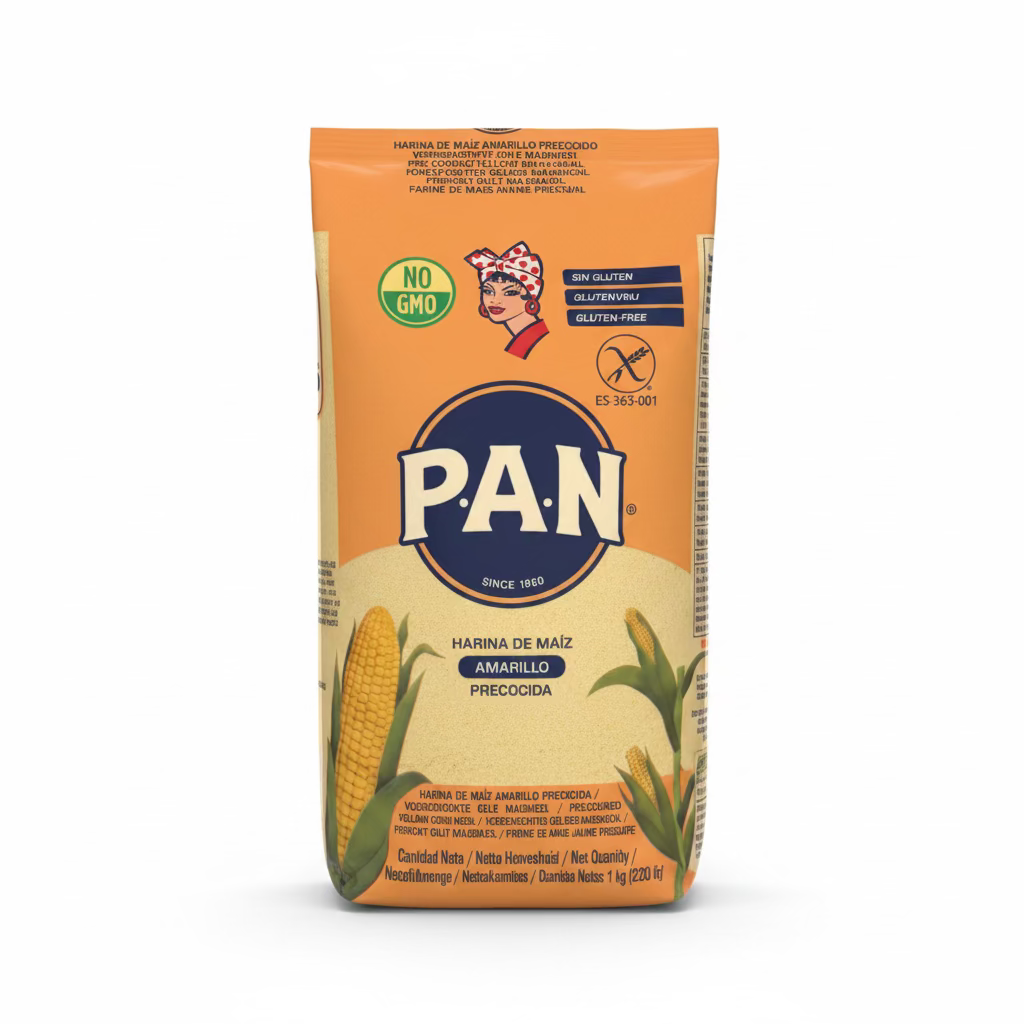 Pan Precooked Yellow Corn Flour 1kg