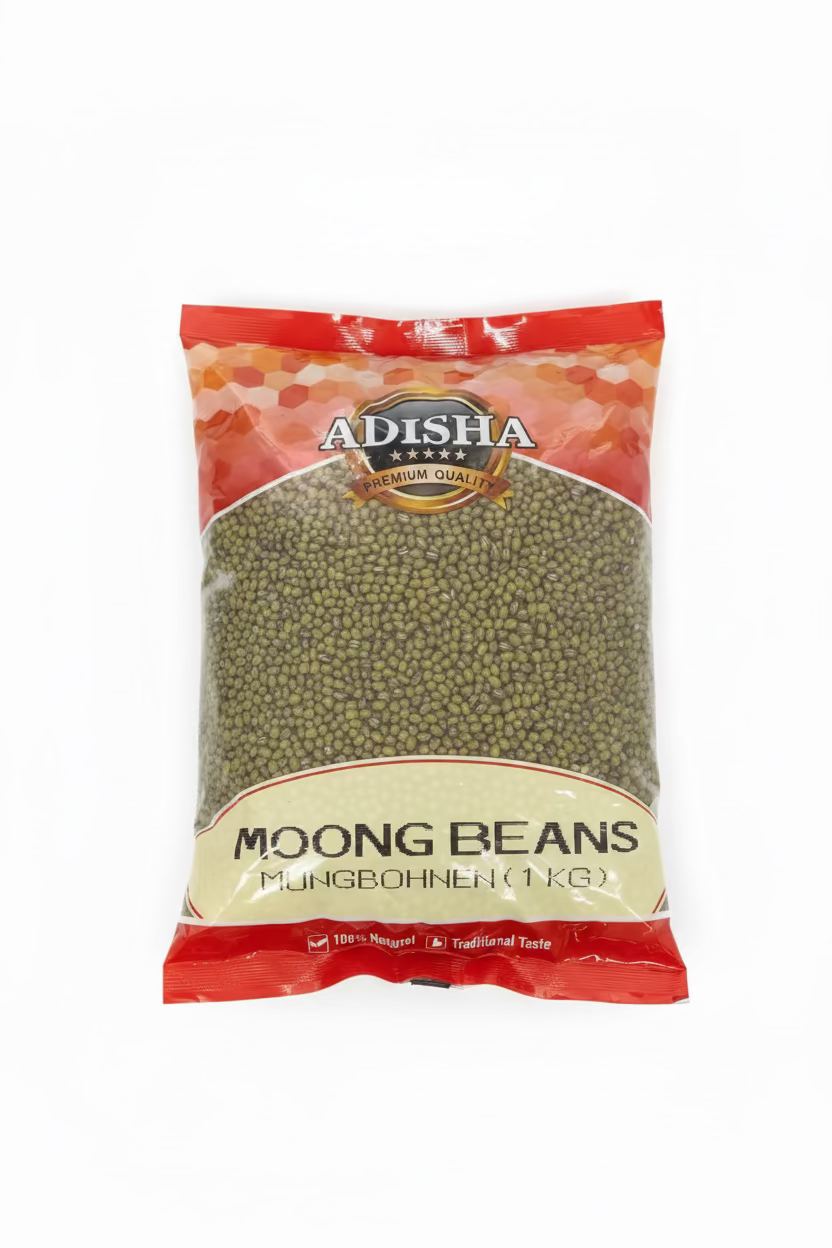 Adisha moong beans whole 1kg