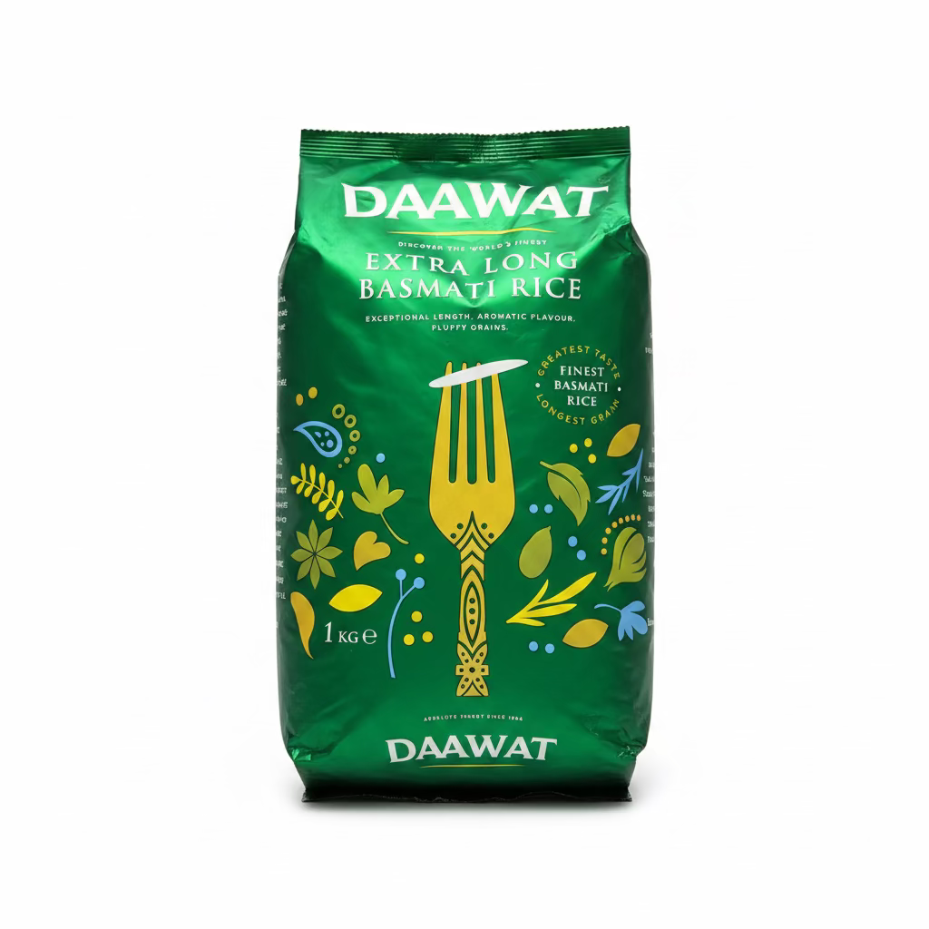 Daawat Basmati Extra Long Rice 1kg