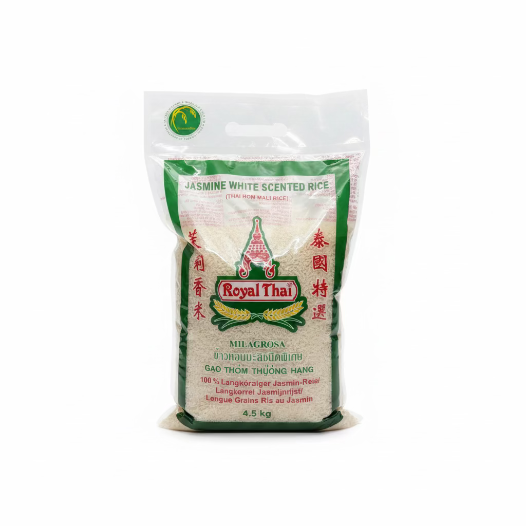 Jasmine Rice Scented White 4,5 KG ROYAL THAI