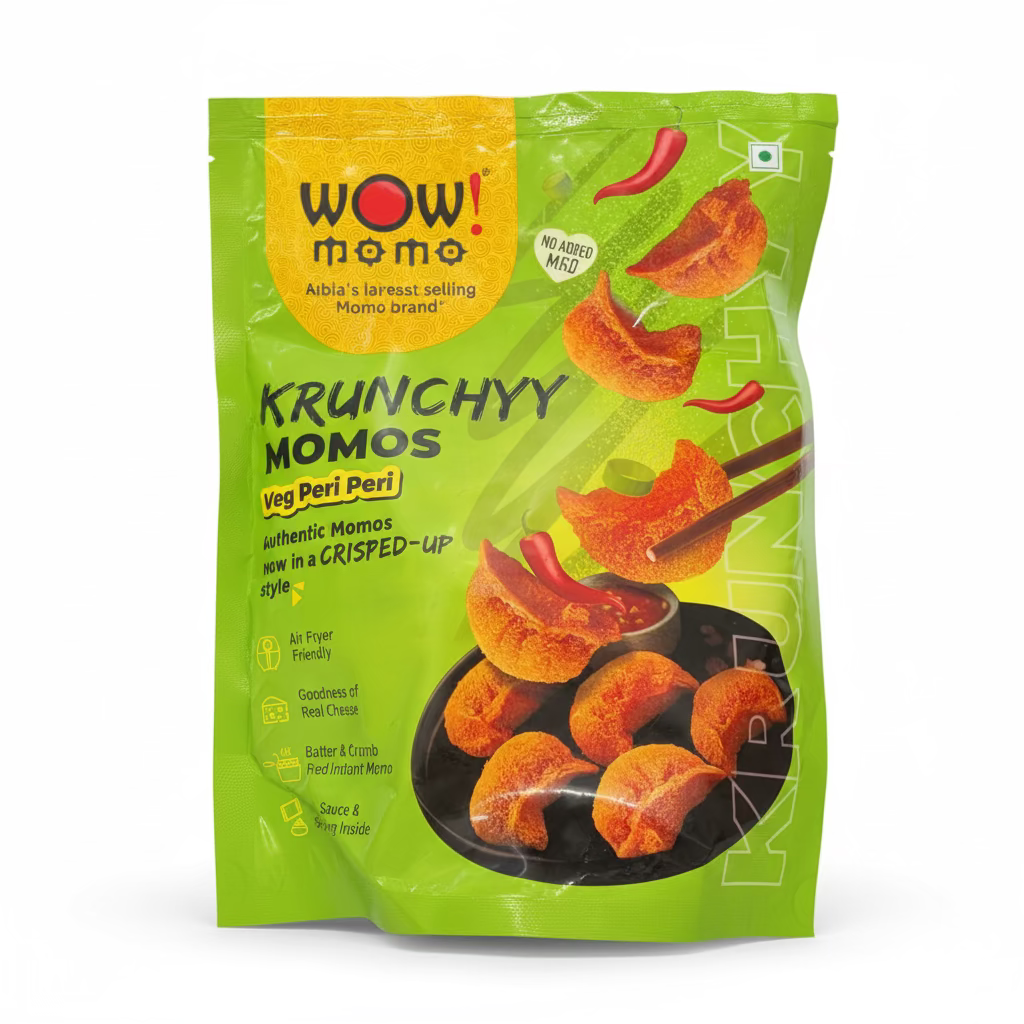 Wow Veg Peri Peri Krunchy momos 240g