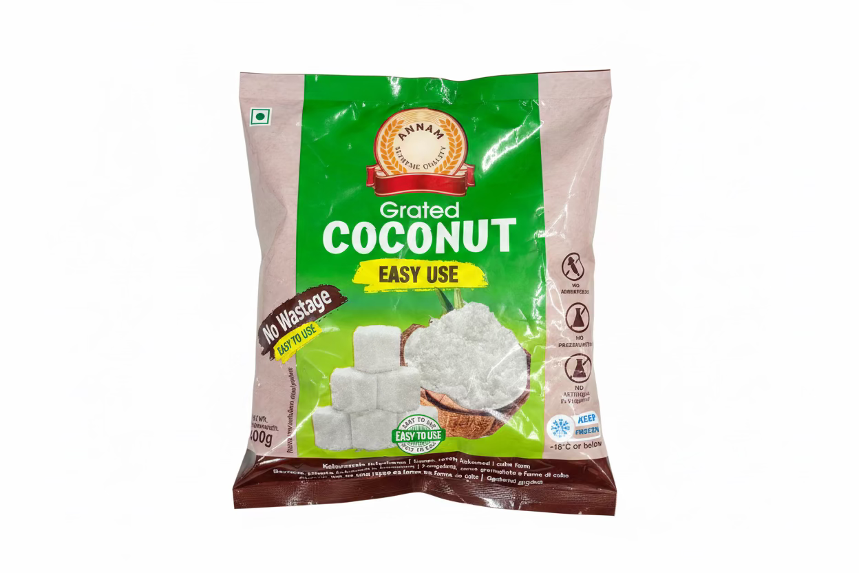 Annam Frozen Grated Coconut 400g