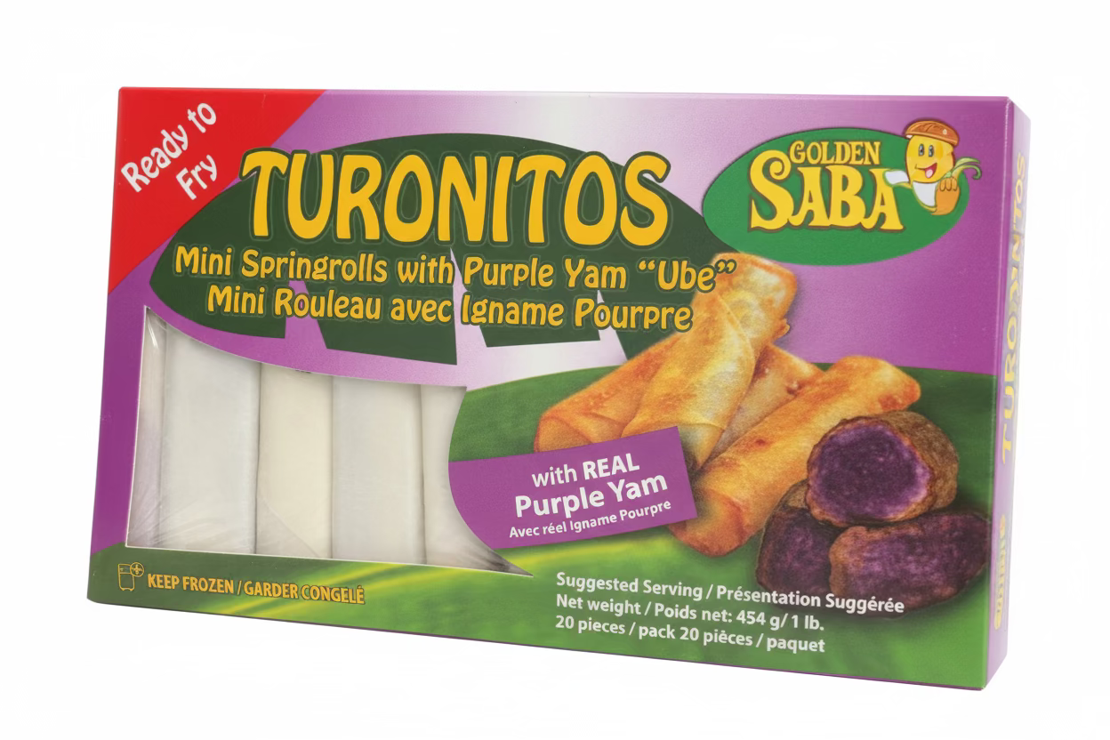 Turonitos Springrolls with purple Yam 454g