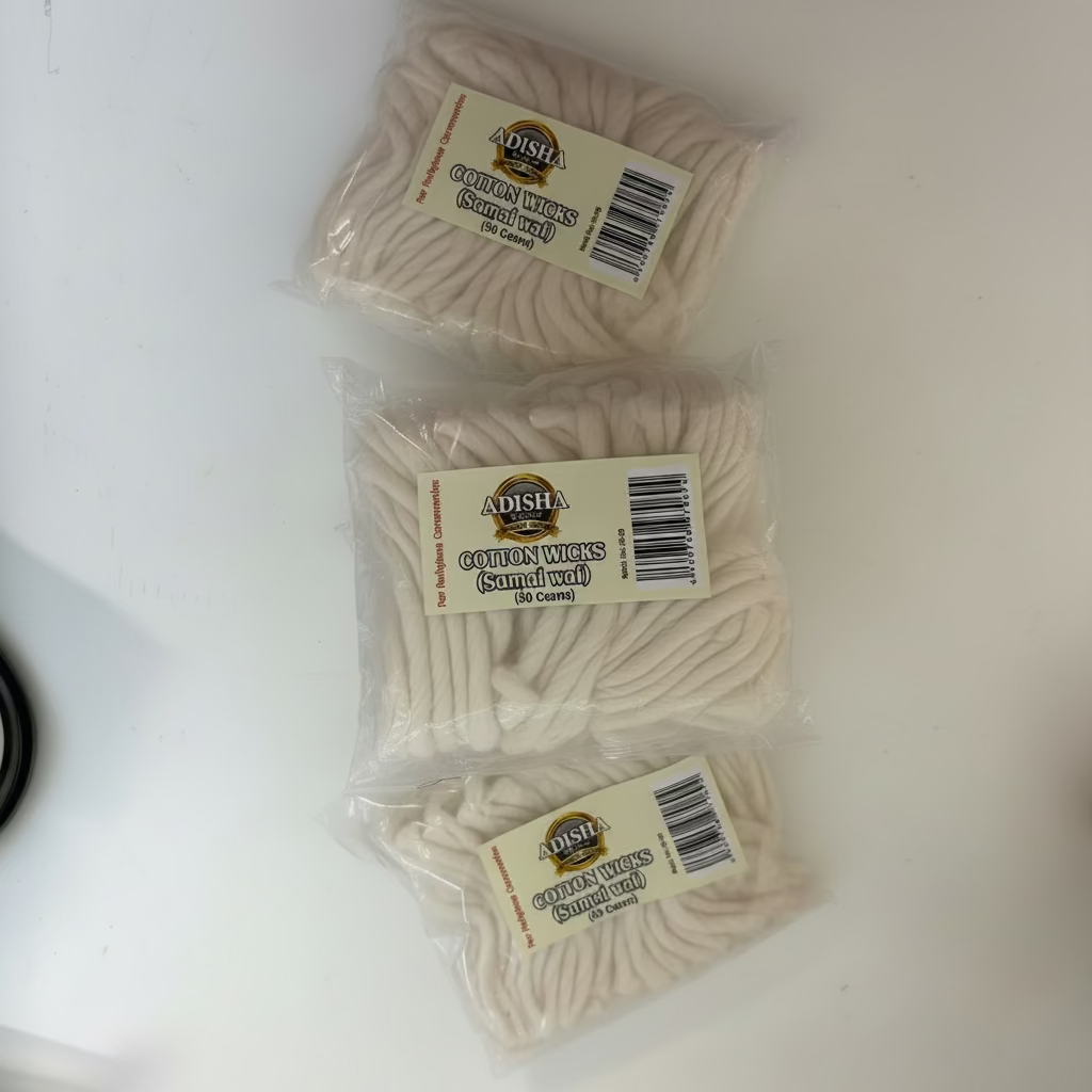 Cotton round Wicks