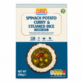 ASHOKA SPINACH POTATO CURRY & STEAMED RICE