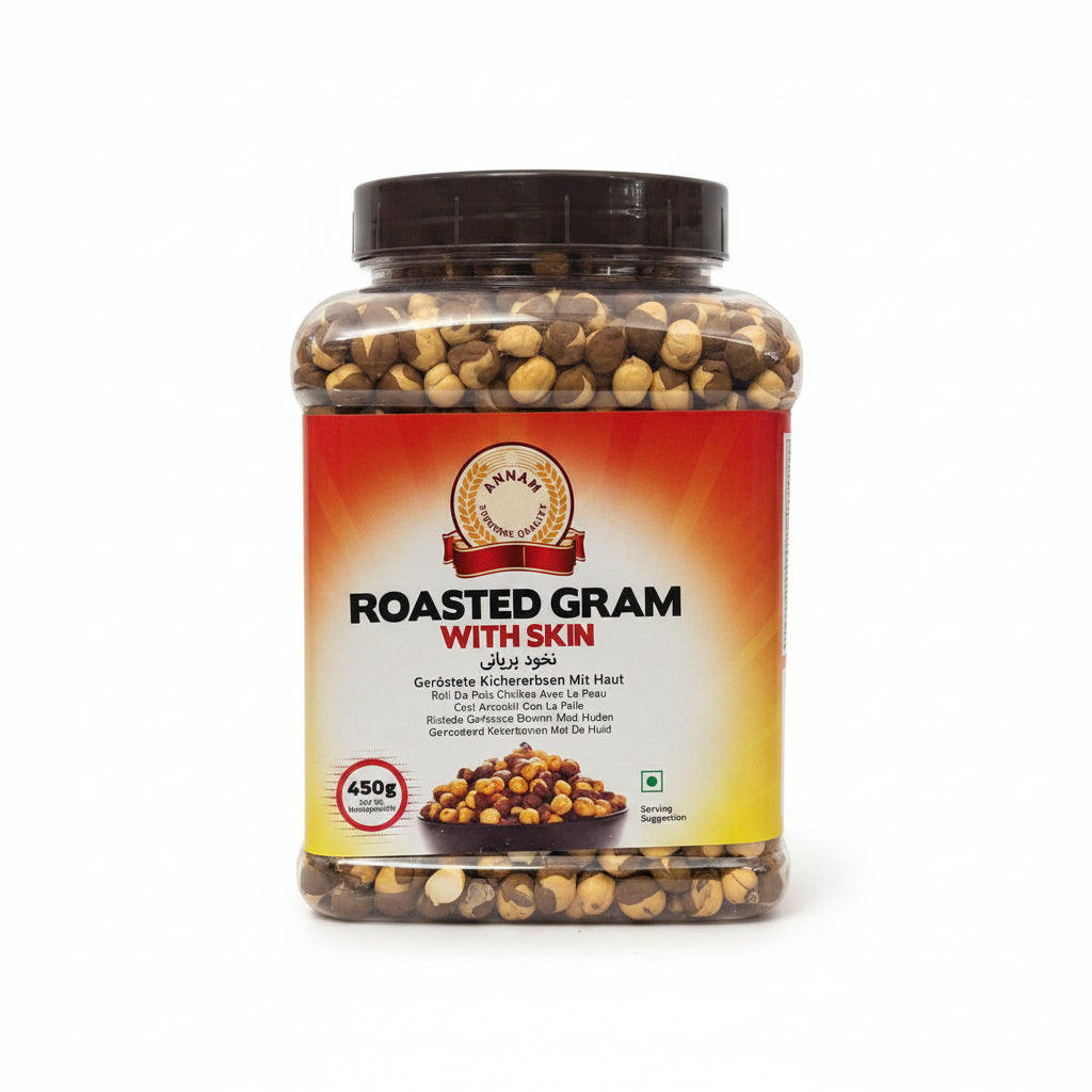Annam Roasted Chana Skin 450g jar