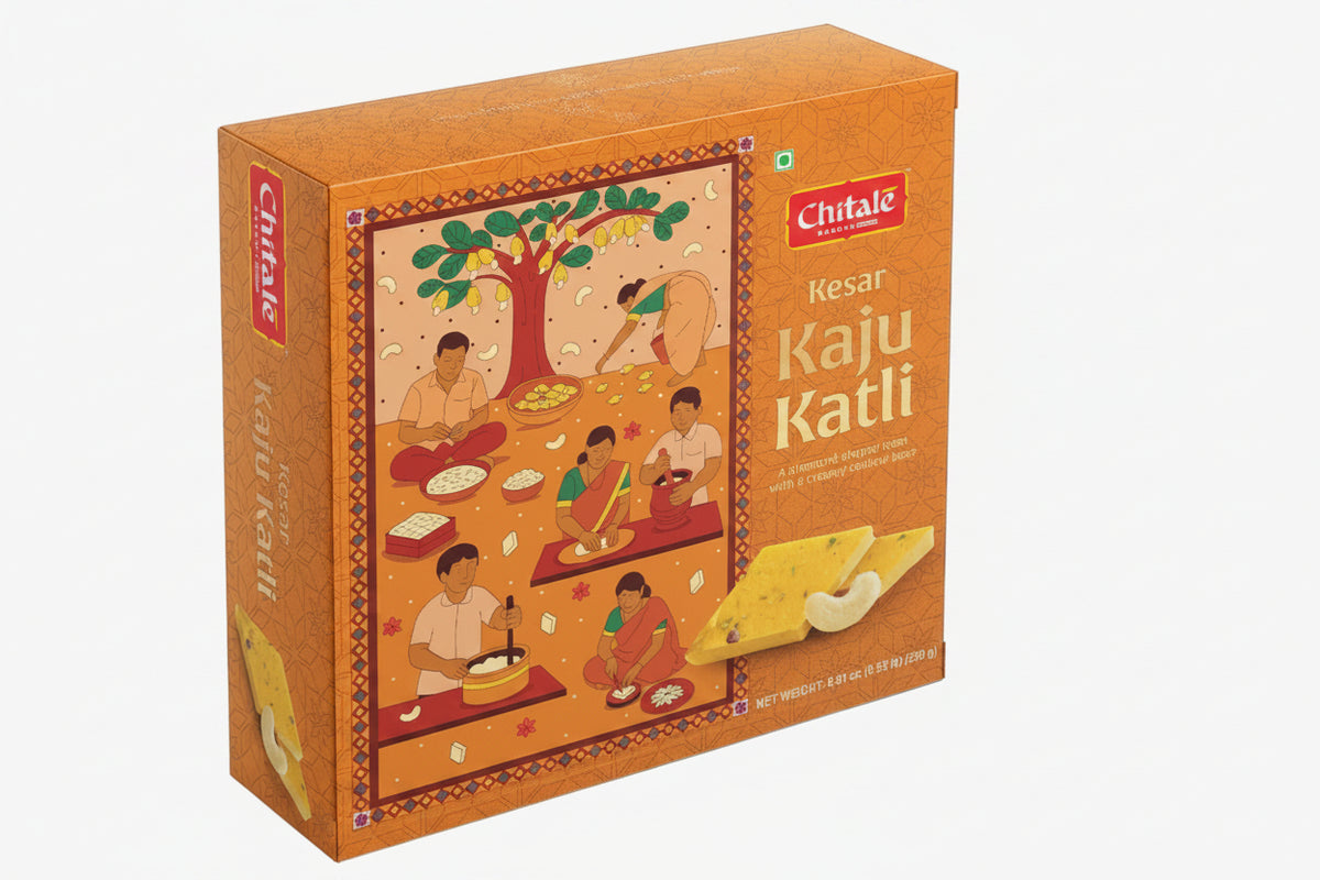 CHITALE kesar Kaju Katli 250gm